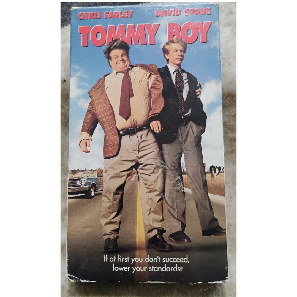 Tommy Boy VHS Movie Chris Farley David Spade 1995 Comedy Vintage 90s Retro